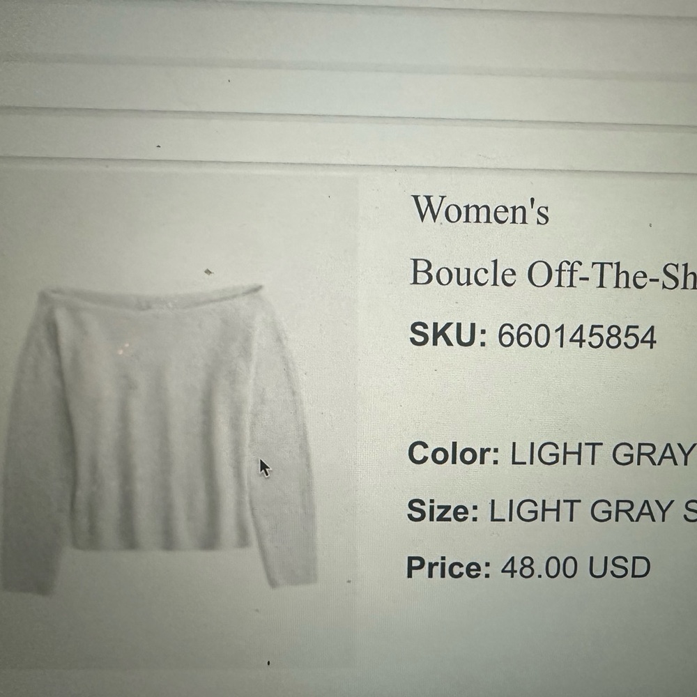 Abercrombie & Fitch Boucle Off-The-Shoulder Sweater